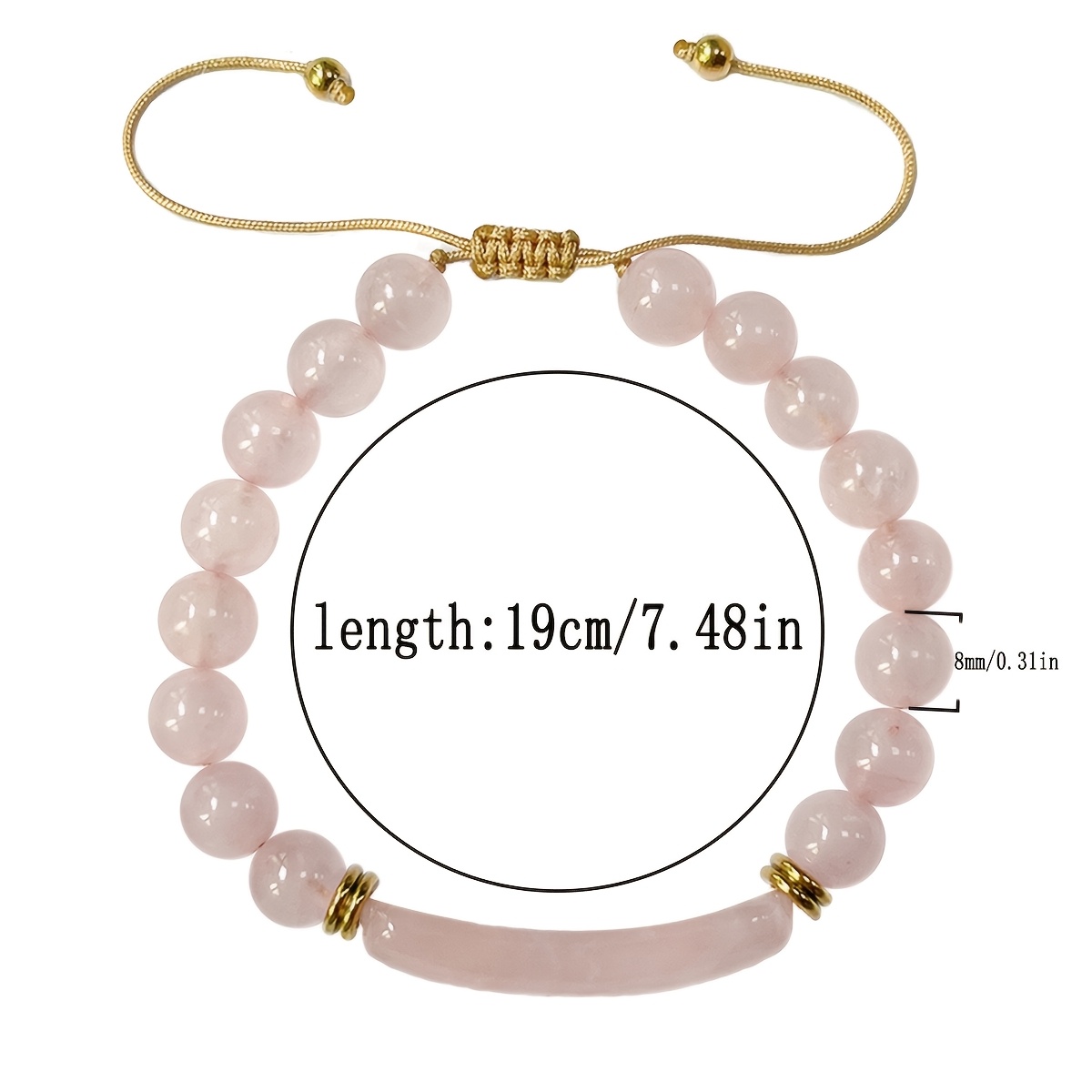 Self-Love Rose Quartz Bracelet, Heart Chakra Accessory
